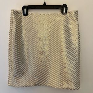 NWOT Herringbone Sequin Mini Skirt Banana Republic